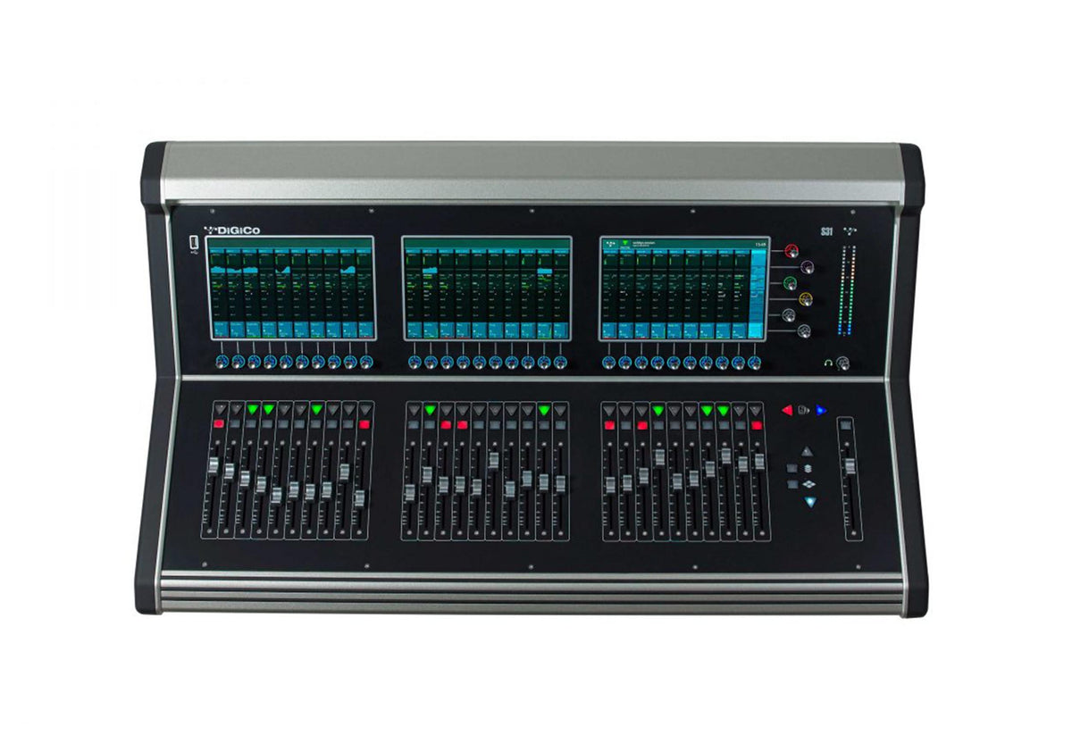 DiGiCo X-S31-168D-RP Digital Console with Live Stage48 Dante Rack Pack, view 2