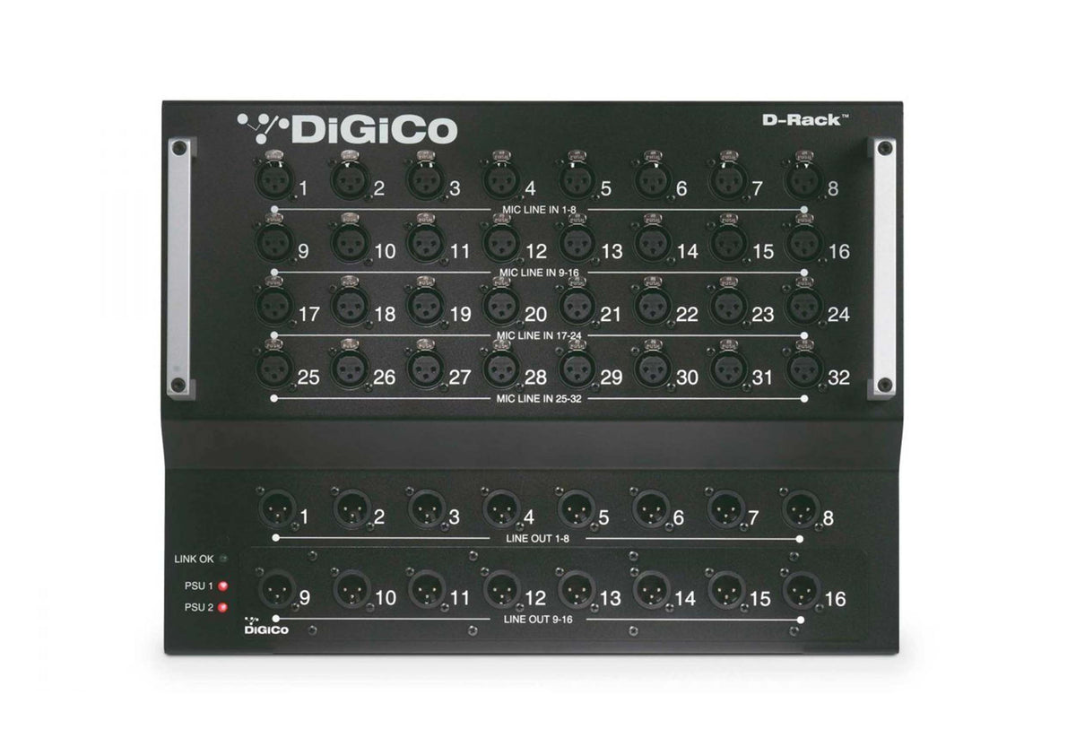 DiGiCo X-D-RACK-2, SD-Series 32-Channel Input Expansion Rack with Dual PSU