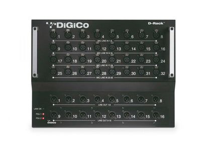 DiGiCo X-D-RACK-2-O, SD-Series 32-Channel Input Expansion Dual PSU Rack with CAT6 and Multi-Mode HMA Optocore