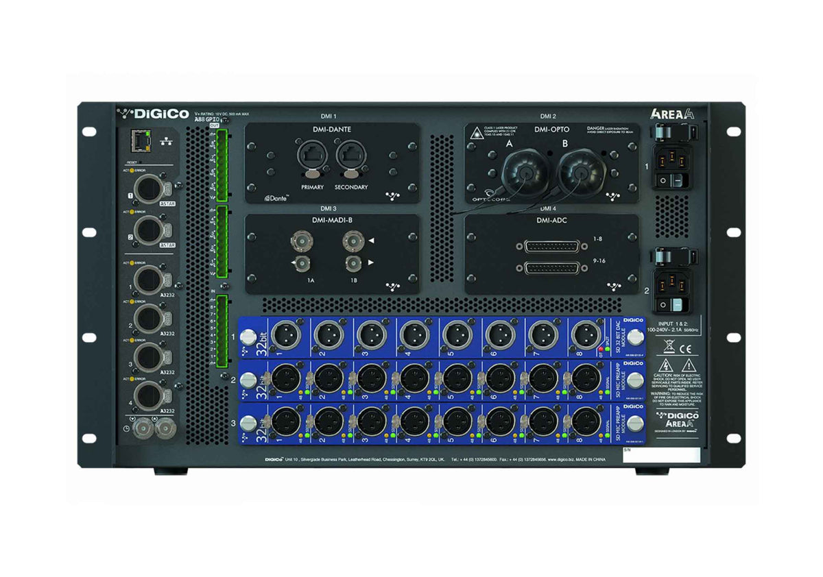 DiGiCo X-A-4REA4, 128x48+8 DSP Audio Processing Rack, view 3