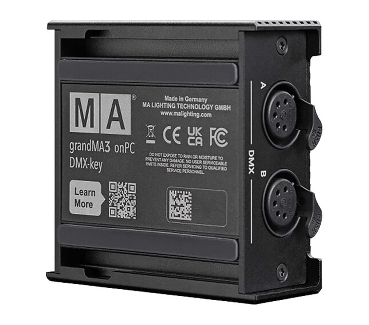 MA Lighting MA4035535 grandMA3 onPC DMX-Key with 4096 Parameters and 2 × 5-Pin DMX Outputs, view 2
