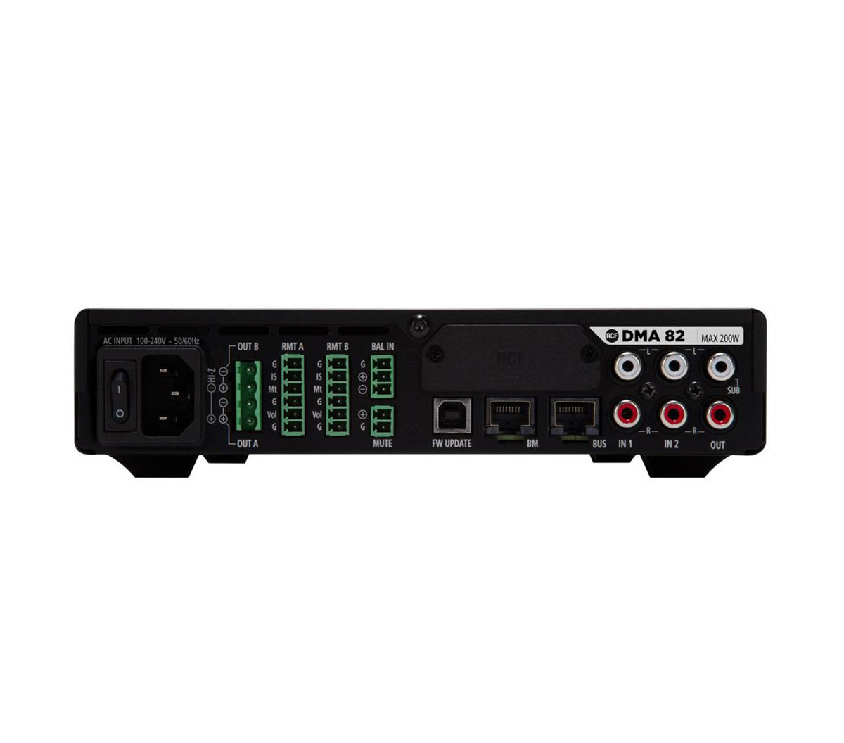 RCF DMA-82 Class-D Matrix Amplifier with DSP - 2 × 80W, view 4