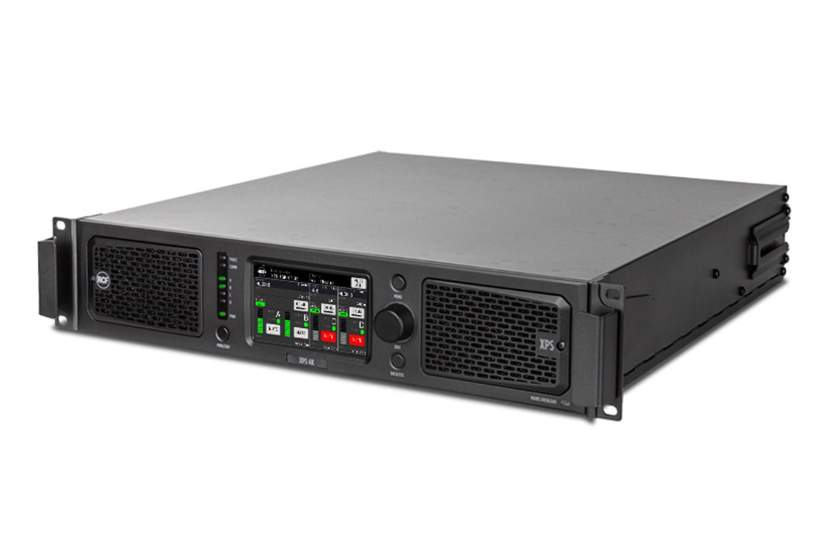 RCF XPS 4K 4-Channel Class D DSP Amplifier with RDNet and Touchscreen - 4000W