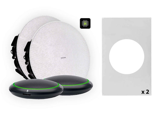 Shure 310L B-V Ecosystem Pkg w/ Mic & Ceiling Speakers & Tile Speaker