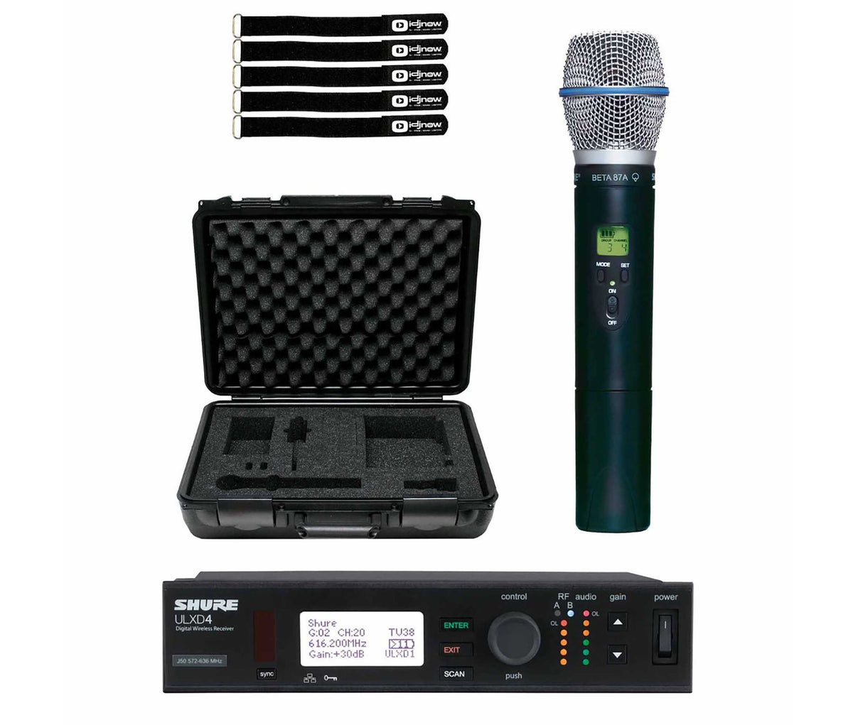 Shure ULXD2/B87A-G50-PK Case Digital Handheld Transmitter Pkg w/ BETA