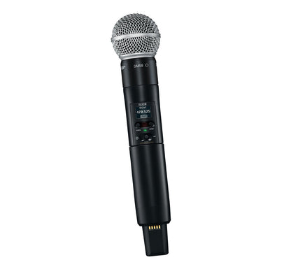 Shure SLXD24D/SM58 Dual Wireless System w/ Handheld Mic & Transmitter, view 2