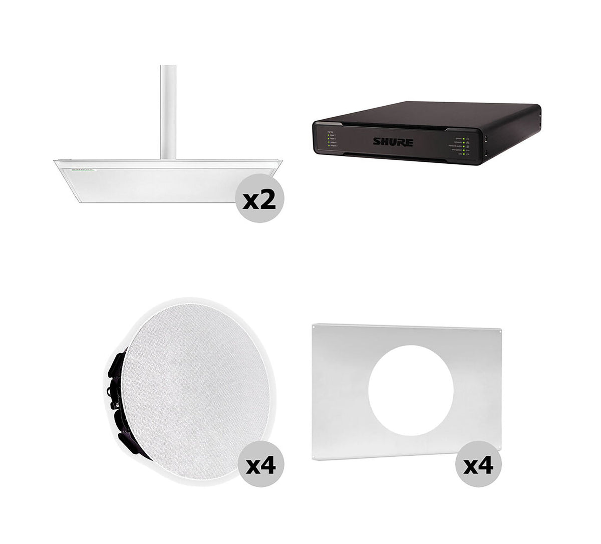 Shure Large Conf Room Bundle w/ MXA920-S Ceiling Mic & P300 IntelliMix, view 2