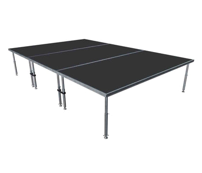 ProX XSQ-12X8PKG48 StageQ 3-Stage Pkg w/ Three 4 FT X 8 FT - 12 FT
