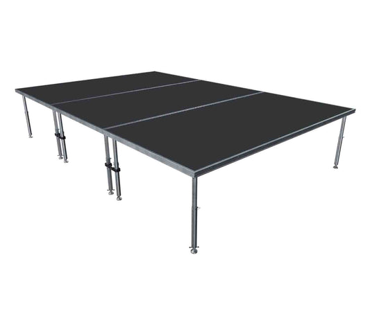 ProX XSQ-12X8PKG48 StageQ 3-Stage Pkg w/ Three 4 FT X 8 FT - 12 FT