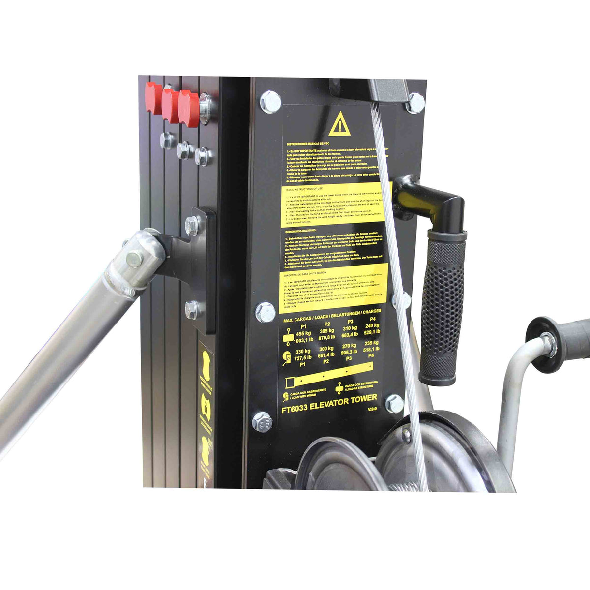 ProX XTF-FT6033 Compact Front-Loading Lifting Line Array Systems Tower, view 5
