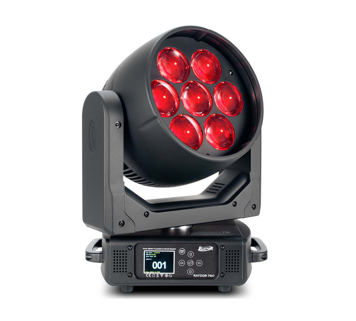 Elation RAYZOR 760 7x 60-Watt RGBW LED Wash Fixture w/ SparkLED Effect, view 2