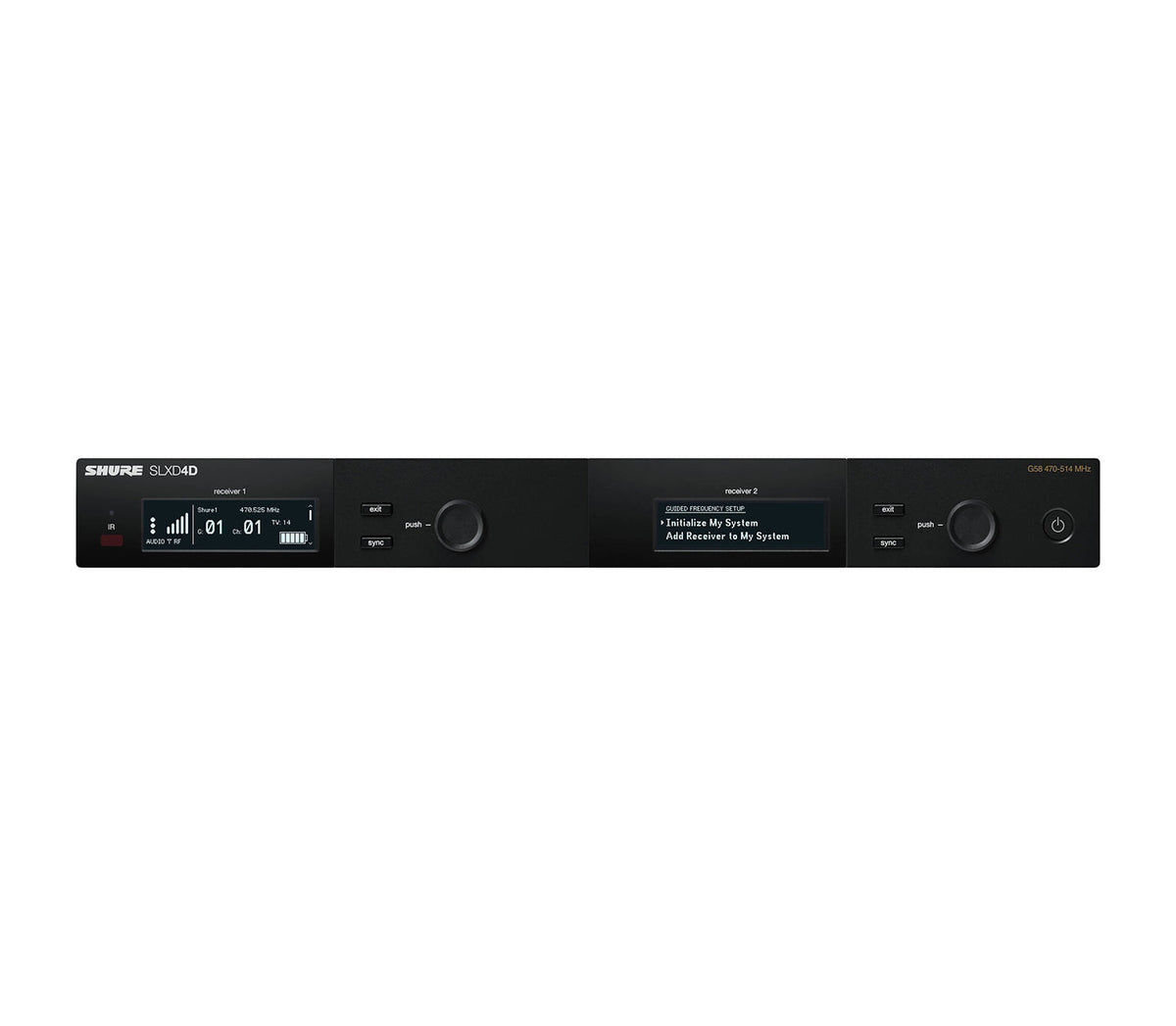 Shure SLXD24D/SM58 Dual Wireless System w/ Handheld Mic & Transmitter, view 3
