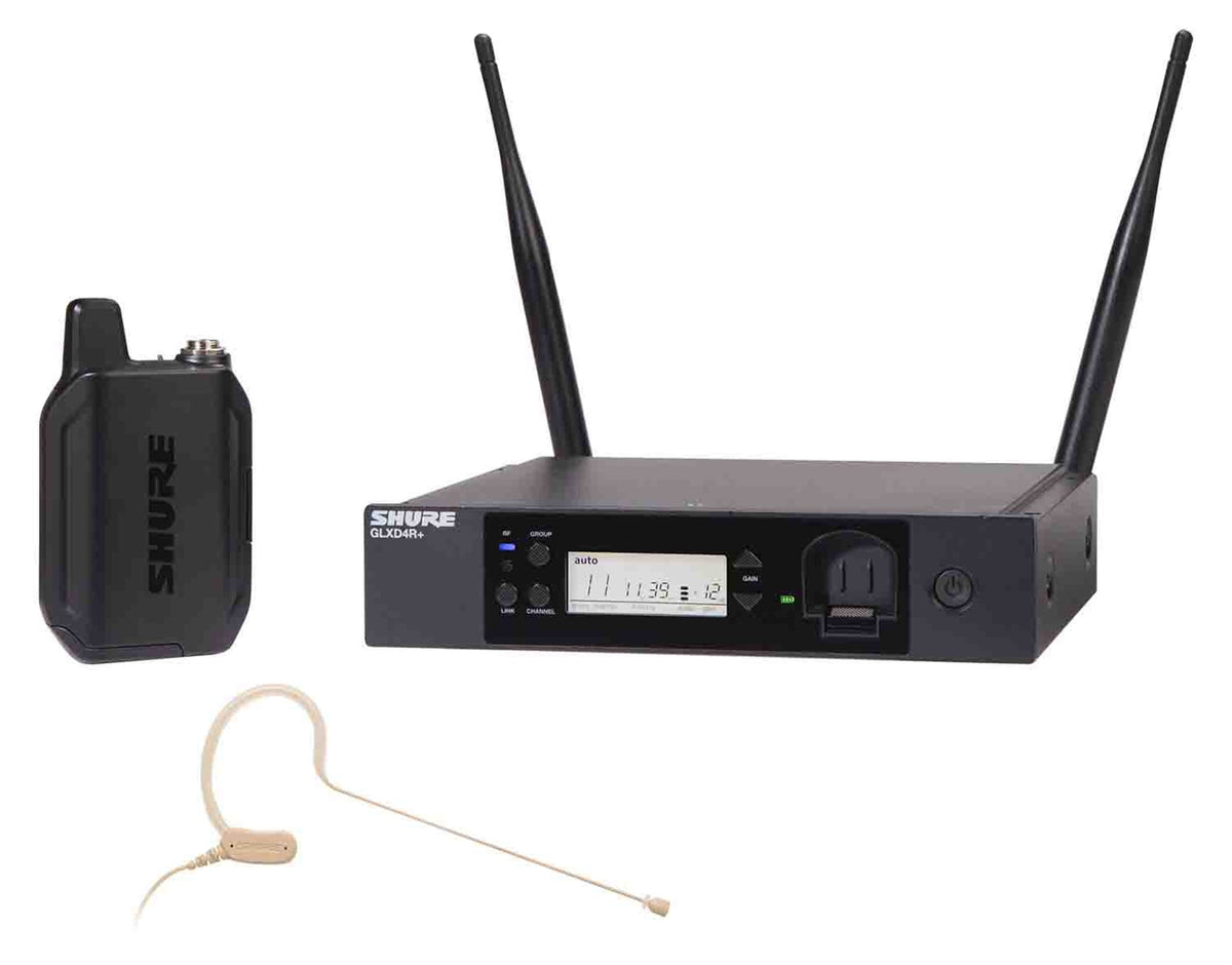 Shure GLXD14R+/MX53-Z3 Wireless Rack System w/ MX153 Headset Mic