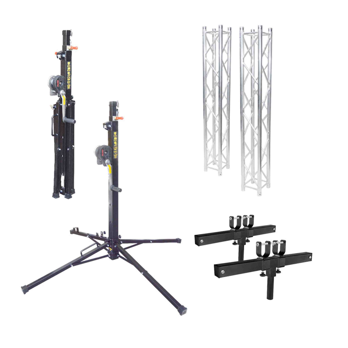ProX F34 Square Truss Lifting Pkg w/ (2) 6.56 FT Segments 6.56Ft Adj