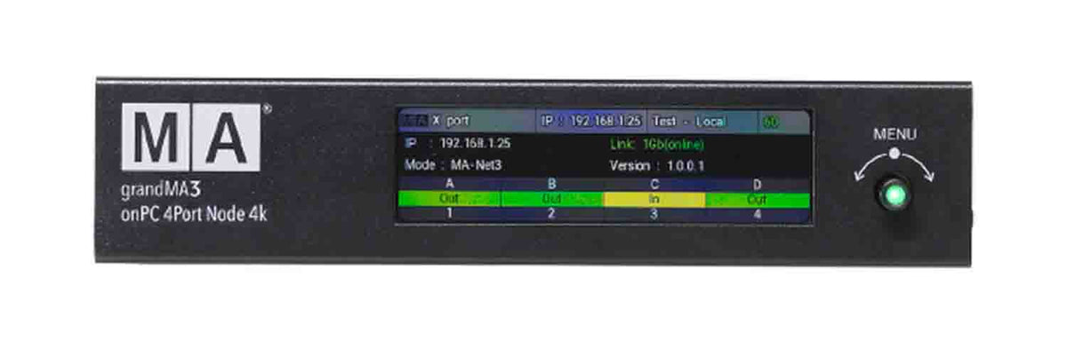 MA Lighting MA4010513-1 Grandma3 OnPC 4Port Node 4k Poe, view 2