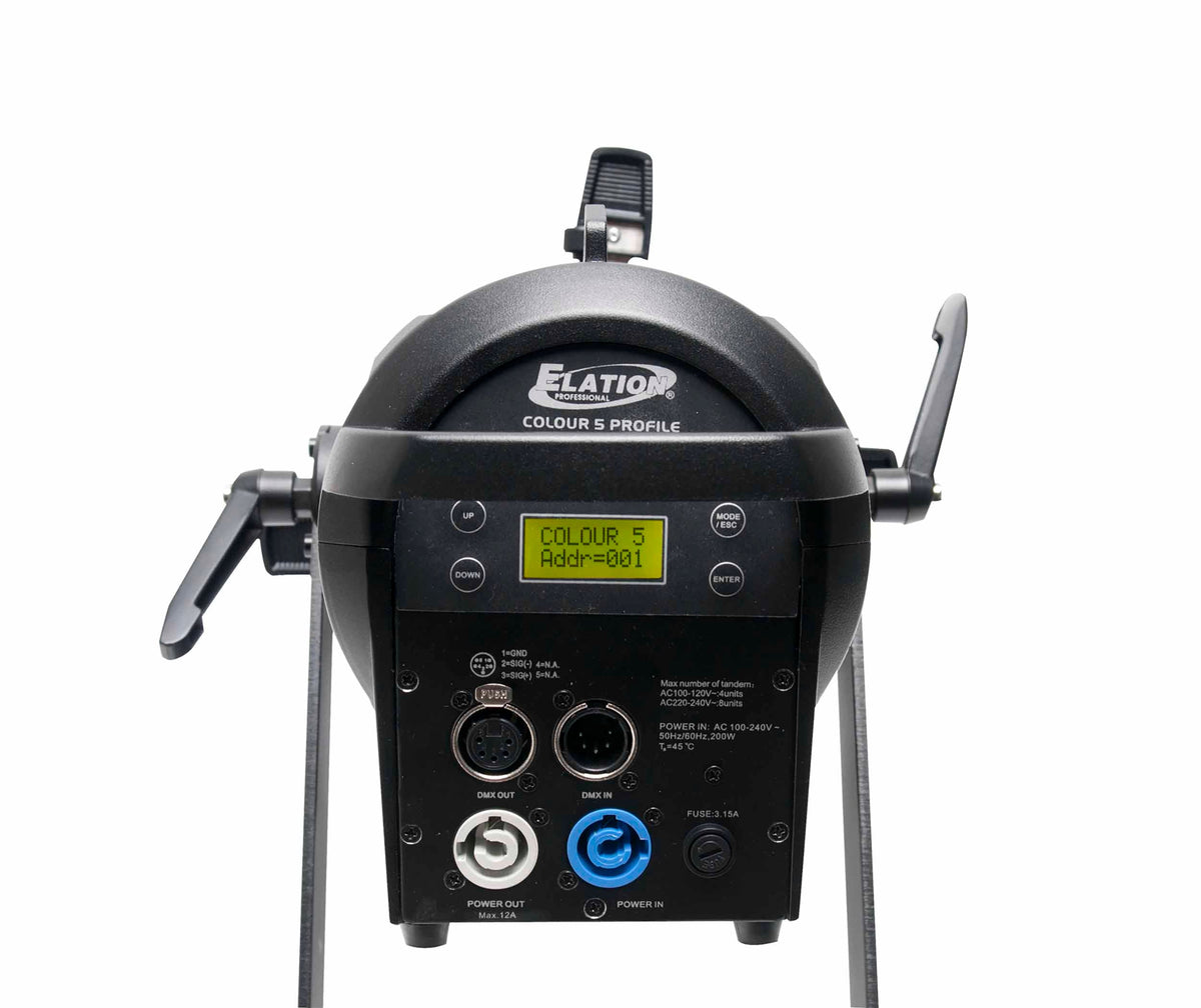 Elation Colour 5 Profile RGBMA 180 Watt LED Ellipsoidal - Lens not Included, view 2