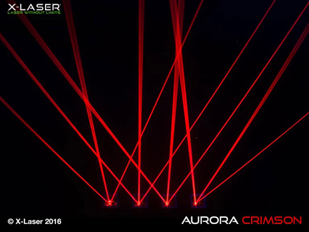 X-Laser Aurora Crimson Quad Aperture Red Liquid Sky & Aerial Effects, view 2