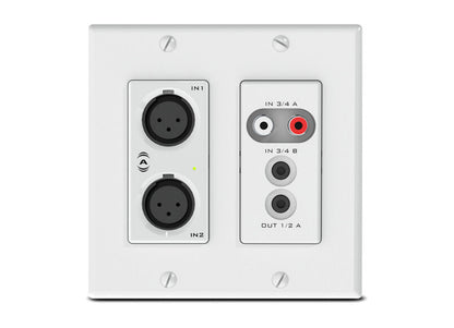 QSC Und6io, Attero Tech By QSC Dante Networked Audio Wall Plate