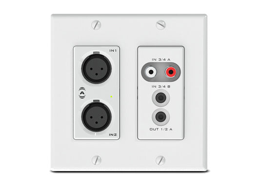 QSC Und6io, Attero Tech By QSC Dante Networked Audio Wall Plate