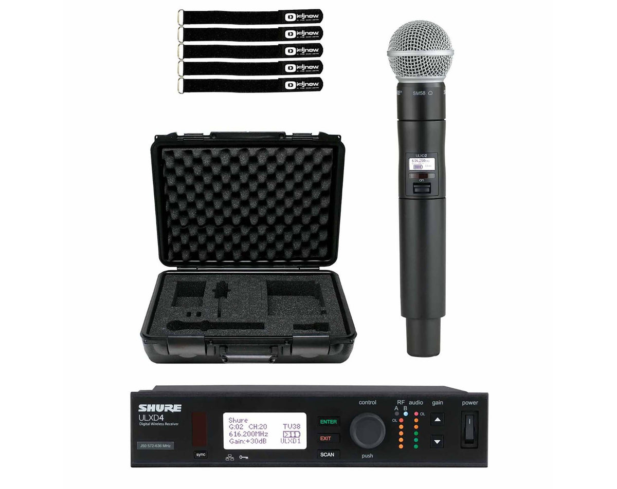Shure ULXD2/SM58-G50-PK Case Handheld Wireless Mic Transmitter Pkg