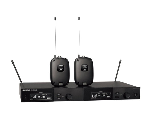 Shure SLXD14D Dual Wireless System w/ Two SLXD1 Bodypack Transmitters