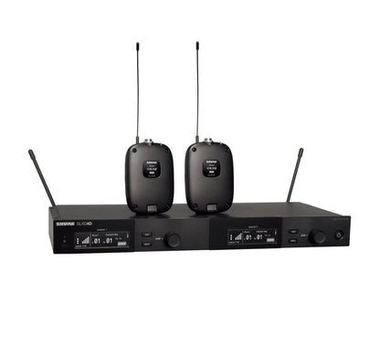 Shure SLXD14D Dual Wireless System w/ Two SLXD1 Bodypack Transmitters, view 2