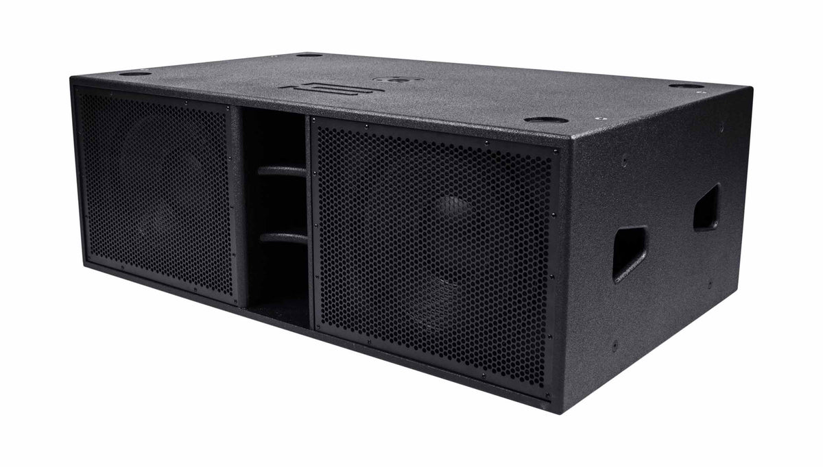 BASSBOSS BB-SSP215-MK3 Dual 15-Inch Powered Subwoofer - Black