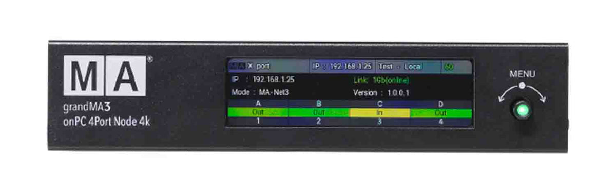 MA Lighting MA4010513 Grandma3 OnPC 4Port Node 4k, view 2