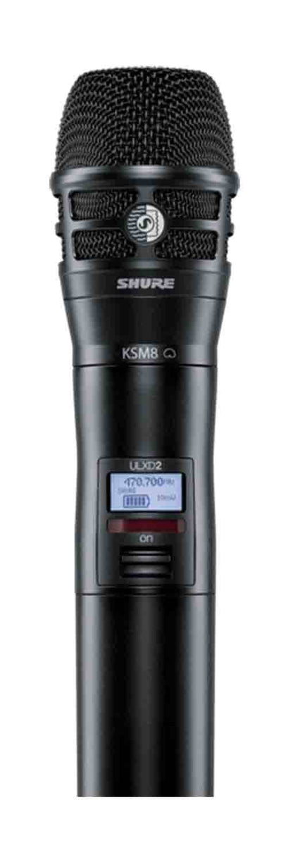 Shure ULXD2/K8B Digital Handheld Transmitter with KSM8 Capsule - Black, view 2
