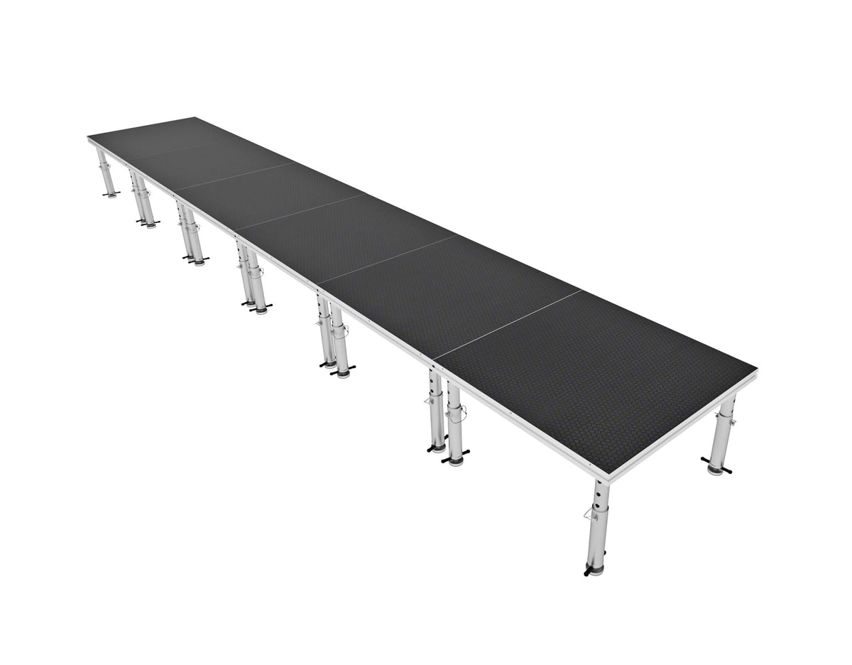 ProX XSU-24X4PKG Stage One 24 FT x 4 FT Portable Stage Pkg 24' 4', view 2