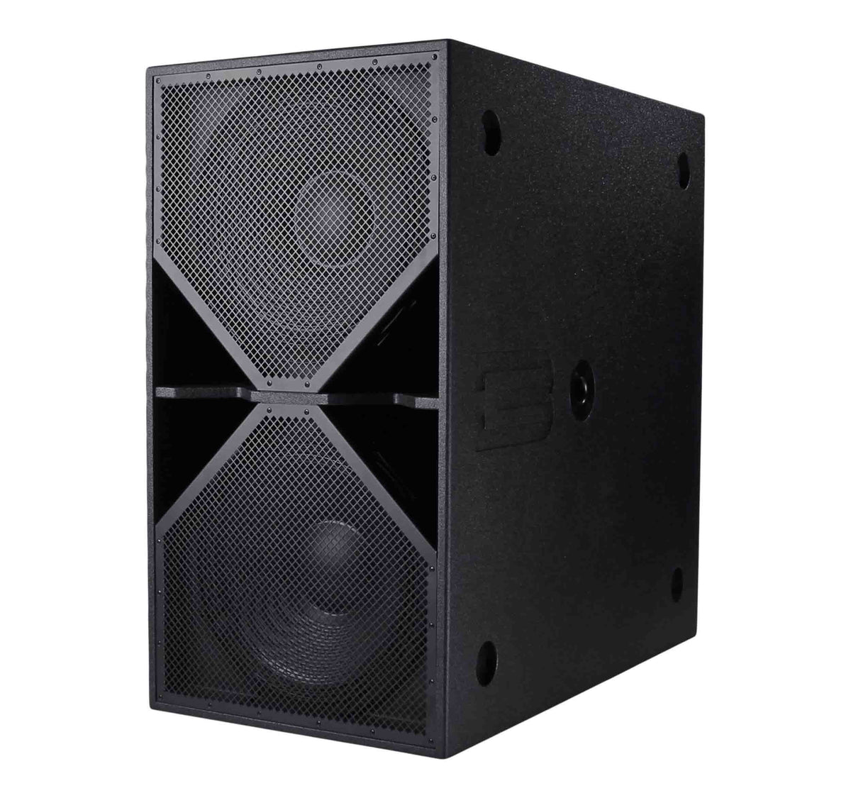 BASSBOSS BB-ZV28-MK3 Dual 18-Inch Active Subwoofer - Black, view 3
