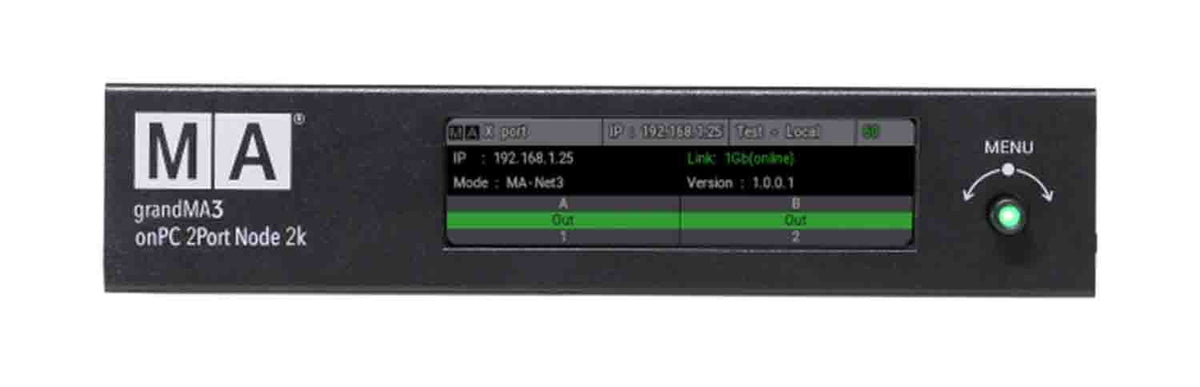 MA Lighting MA4010512 Grandma3 OnPC 2Port Node 2k, view 2
