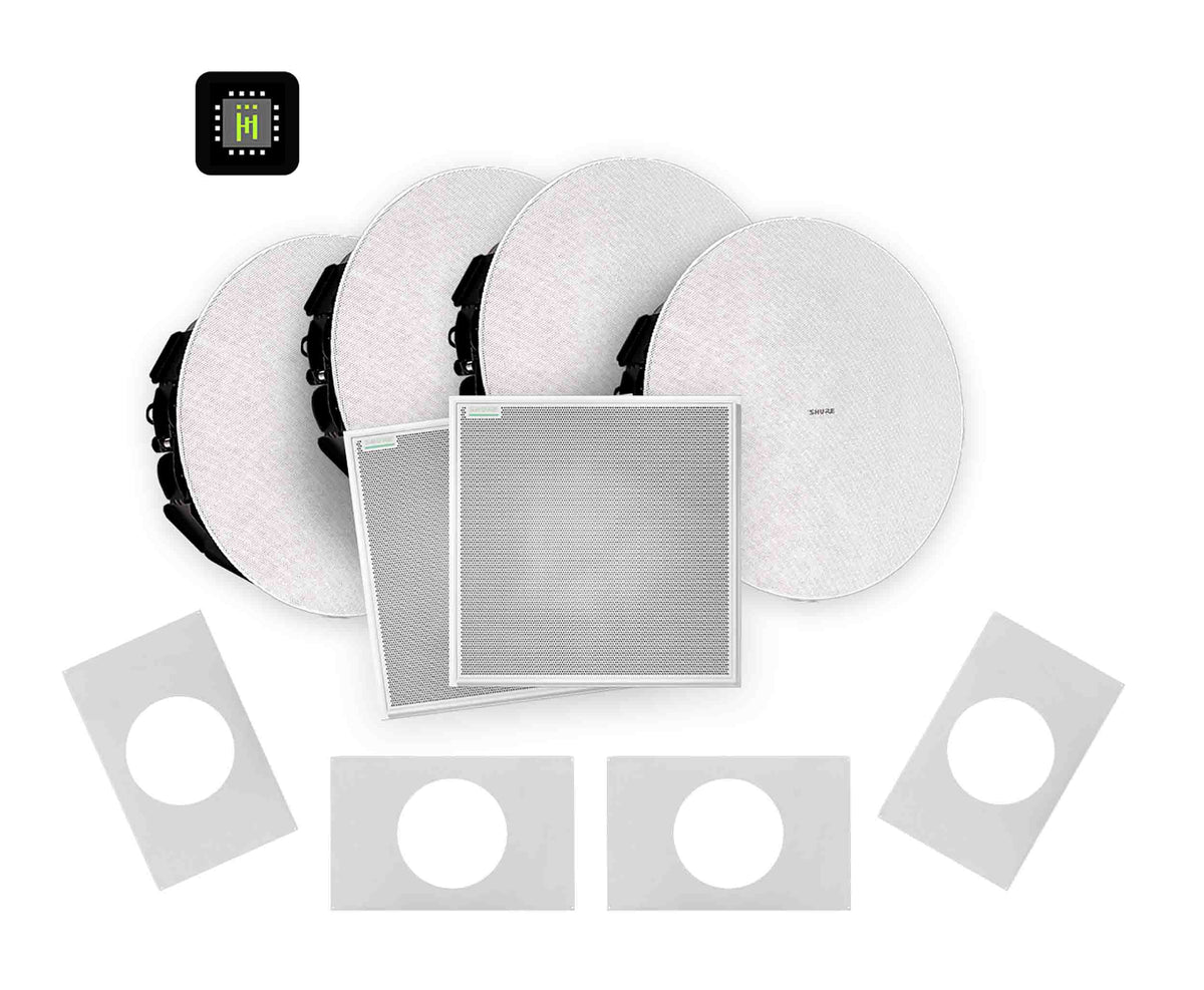 Shure 920D W-V ECOSYSTEM Speaker Pkg w/ Mic & Ceiling Speakers