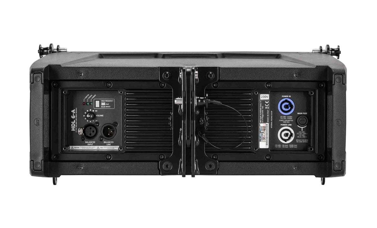RCF HDL6-A, 1400W Dual 6" Active Line Array Module - Black, view 4
