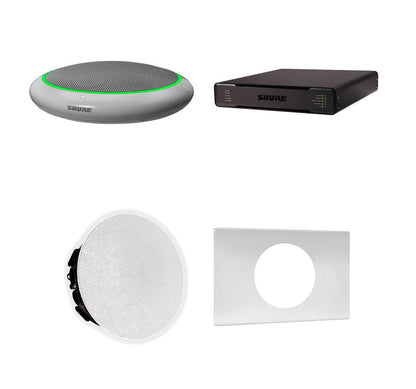 Shure 310P AL-V Ecosystem Pkg w/ Mic & Processor & Ceiling Speakers Speaker