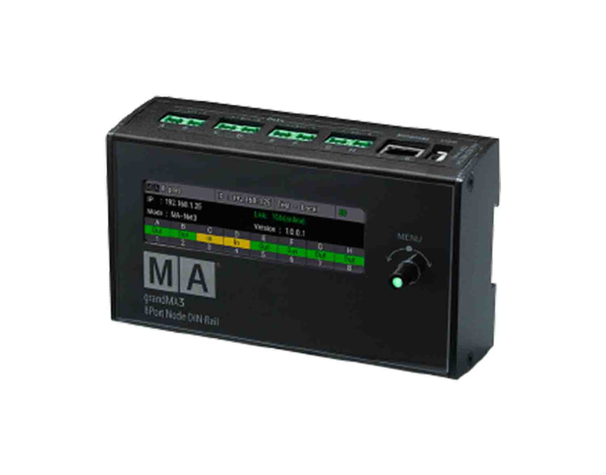 MA Lighting MA4011703 Grandma3 8Port Node DIN-Rail
