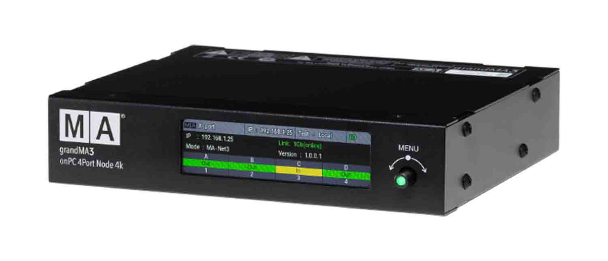 MA Lighting MA4010513-1 Grandma3 OnPC 4Port Node 4k Poe