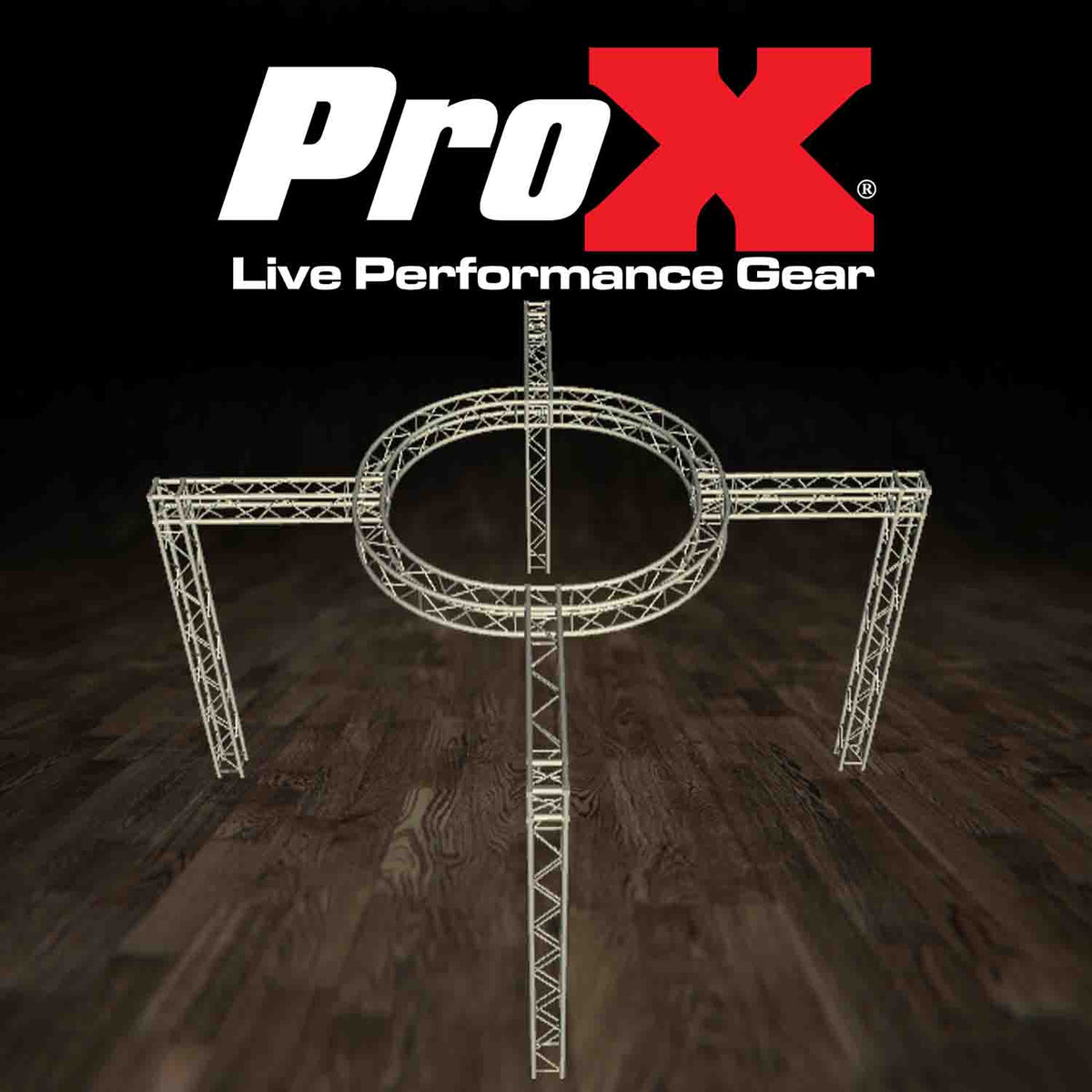ProX XTP-CS2222-11, Exhibition Module Package Cross X with Circle Top, view 2