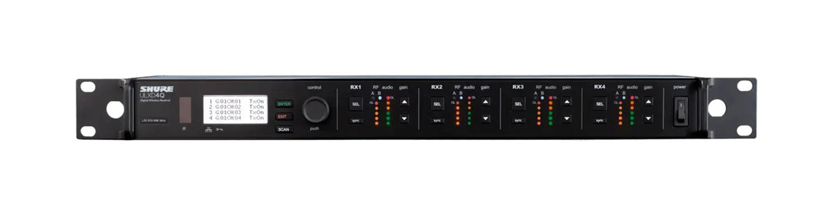 Shure ULXD4Q-GV Quad-Channel Digital Wireless Receiver, view 4