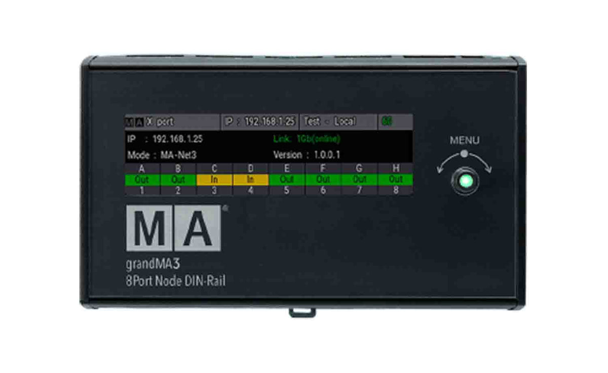 MA Lighting MA4011703 Grandma3 8Port Node DIN-Rail, view 3