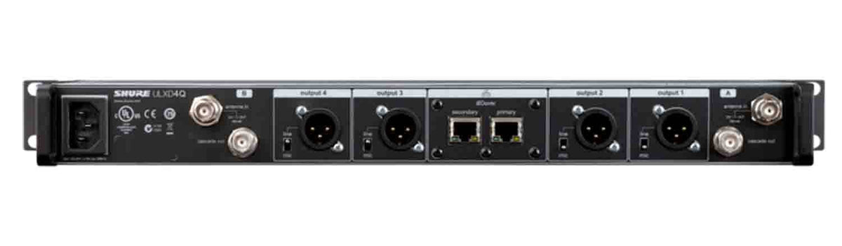 Shure ULXD4Q Quad Channel Digital Wireless Receiver, view 2