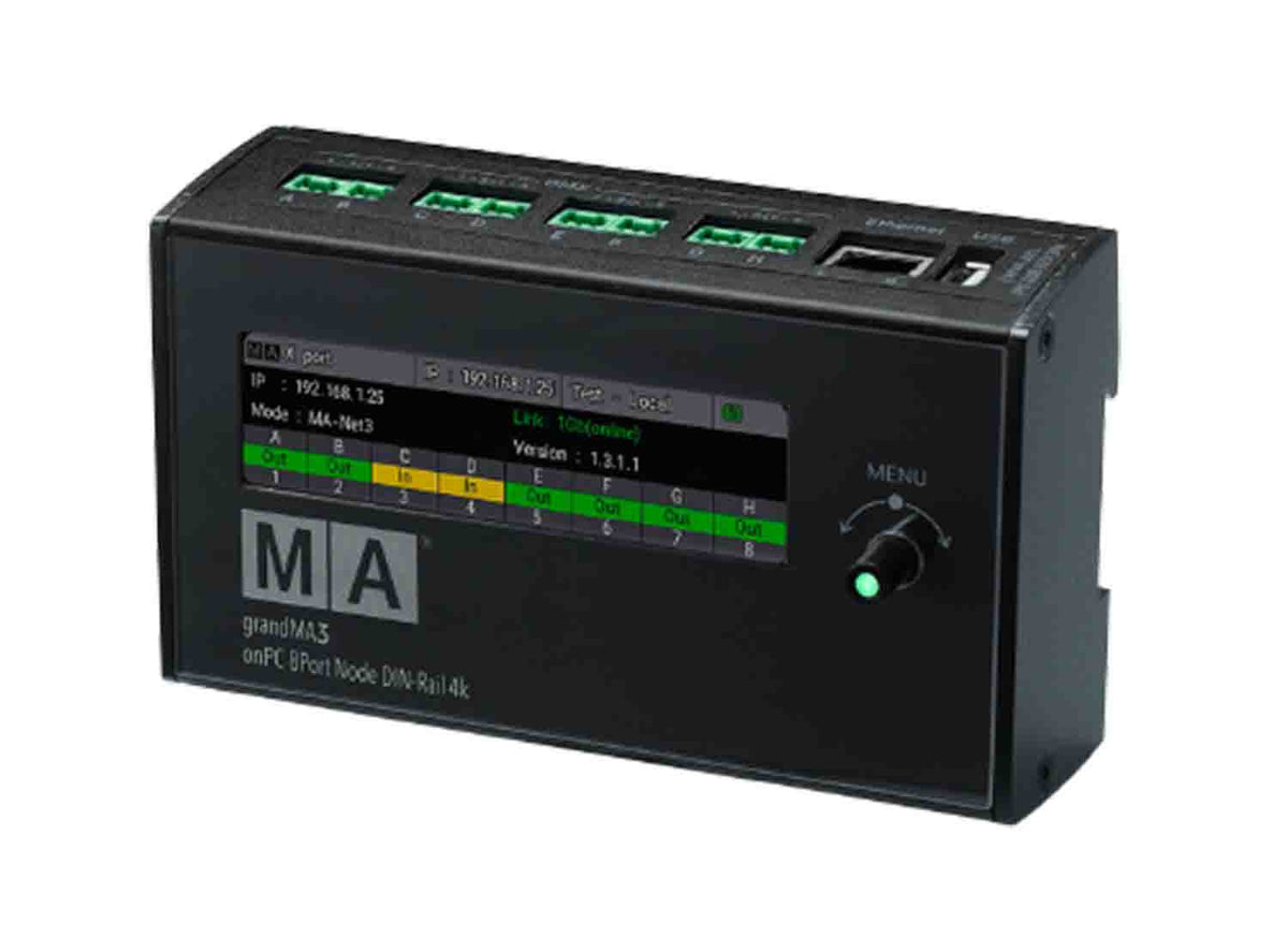 MA Lighting MA4023581 Grandma3 OnPC 8Port Node DIN-Rail 4k