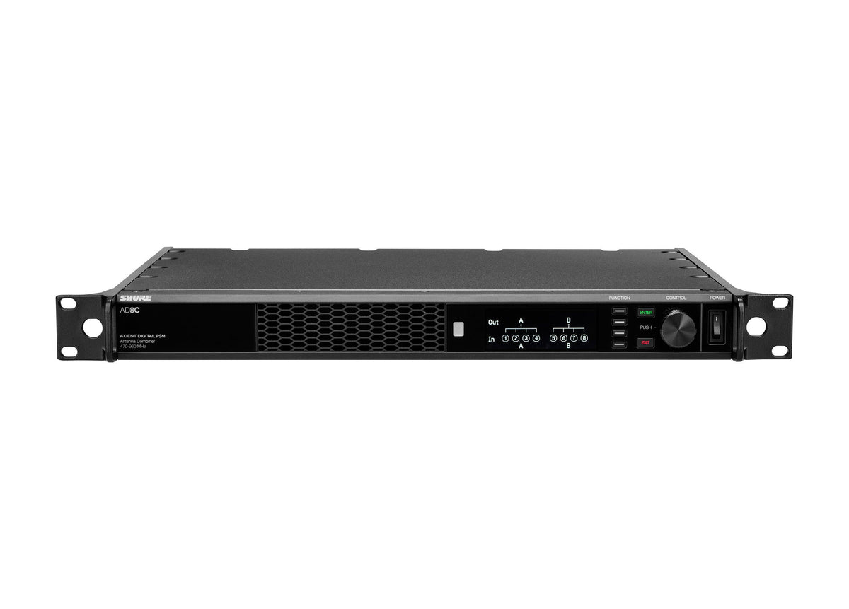 Shure AD8CUS, Axient Digital PSM 8-Port Combiner - 470 to 960 MHz, view 2