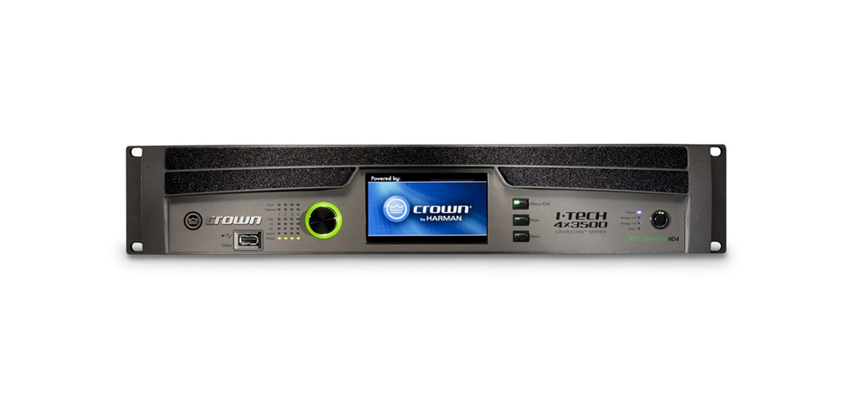 Crown Audio I-Tech 4x3500HDS & Four Channel Power Amp w/ Ethernet