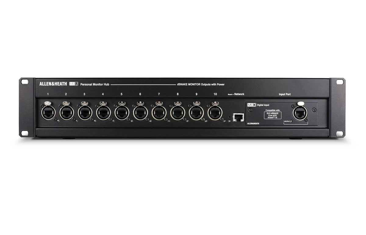 Allen & Heath ME-U Parallel Connection 10 Port PoE Monitor Hub, view 2