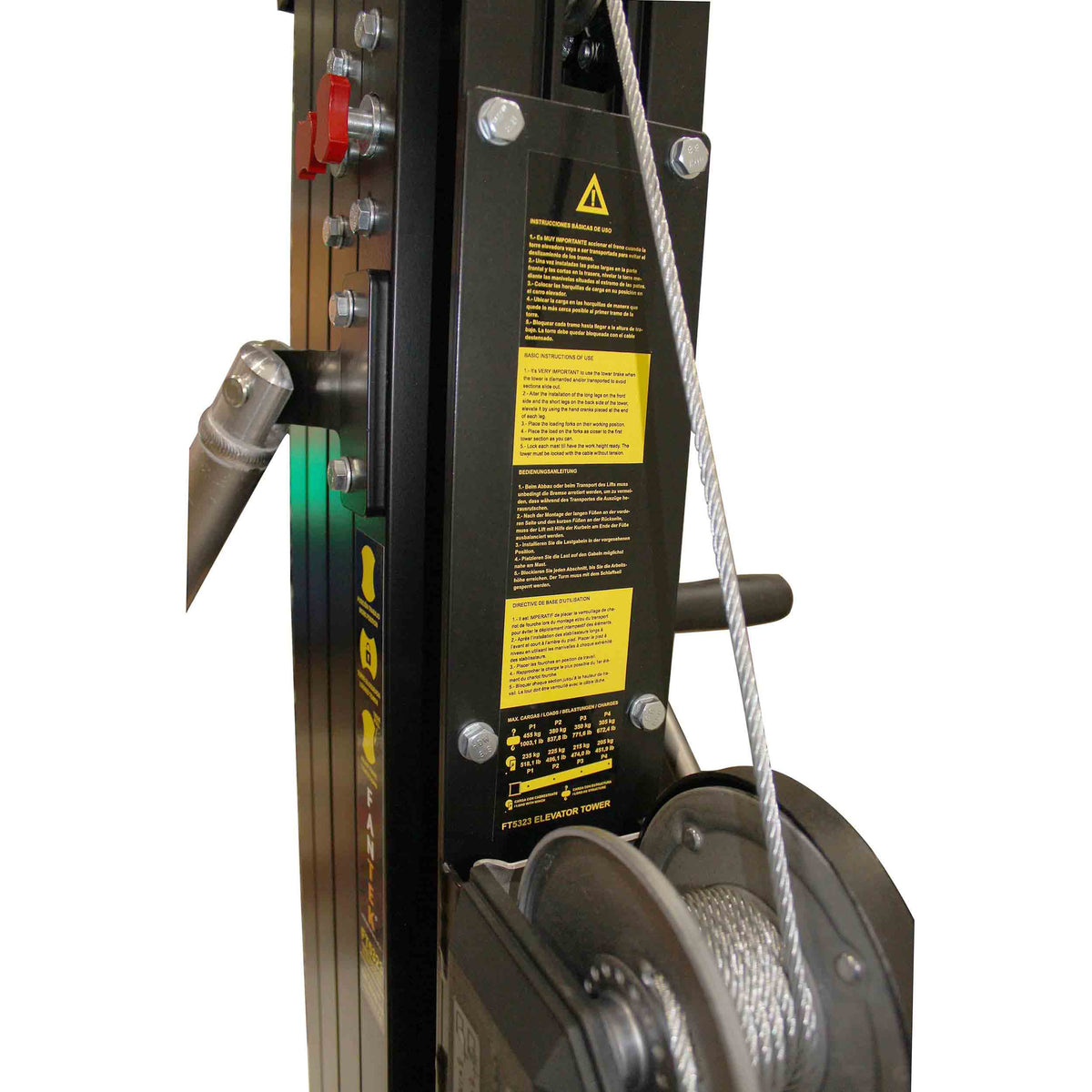 ProX XTF-FT5323 FANTEK Compact Front-Loading Lifting Tower - 518 lb, view 7