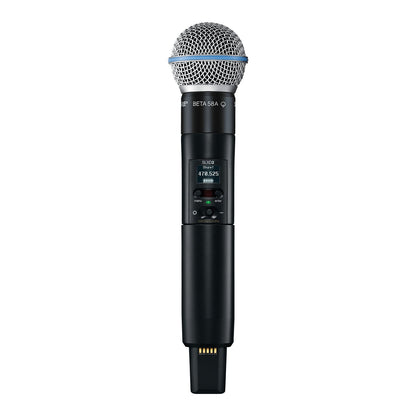 Shure SLXD24D/B58 Dual Wireless System w/ Handheld Mic & Transmitter, view 5