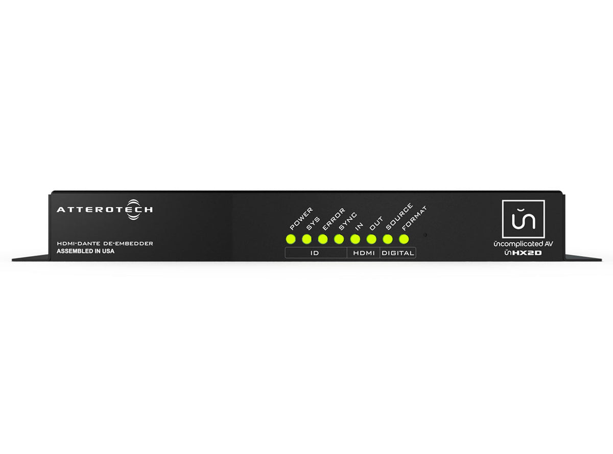 QSC Unhx2d Attero Tech HDMI Audio D-Embedder