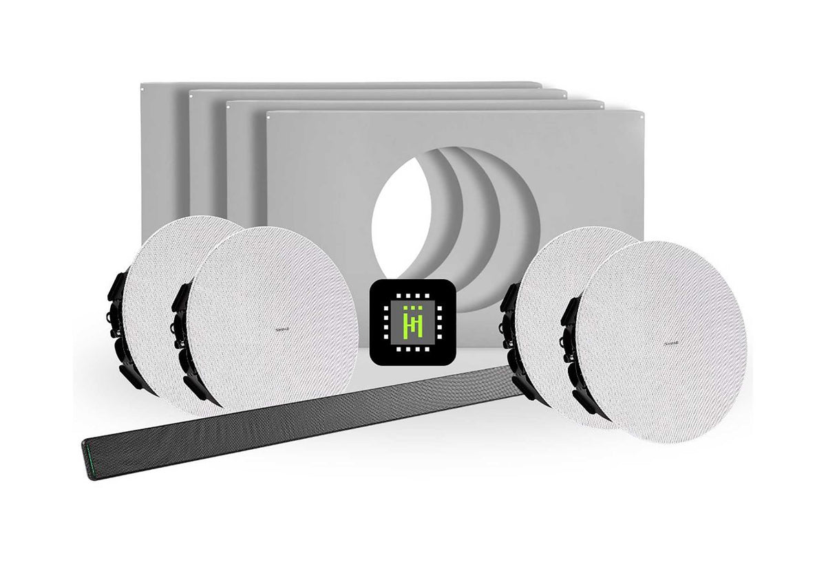 Shure 714M B-V Ecosystem Pkg w/ Mic & Ceiling Speakers & Tile Speaker