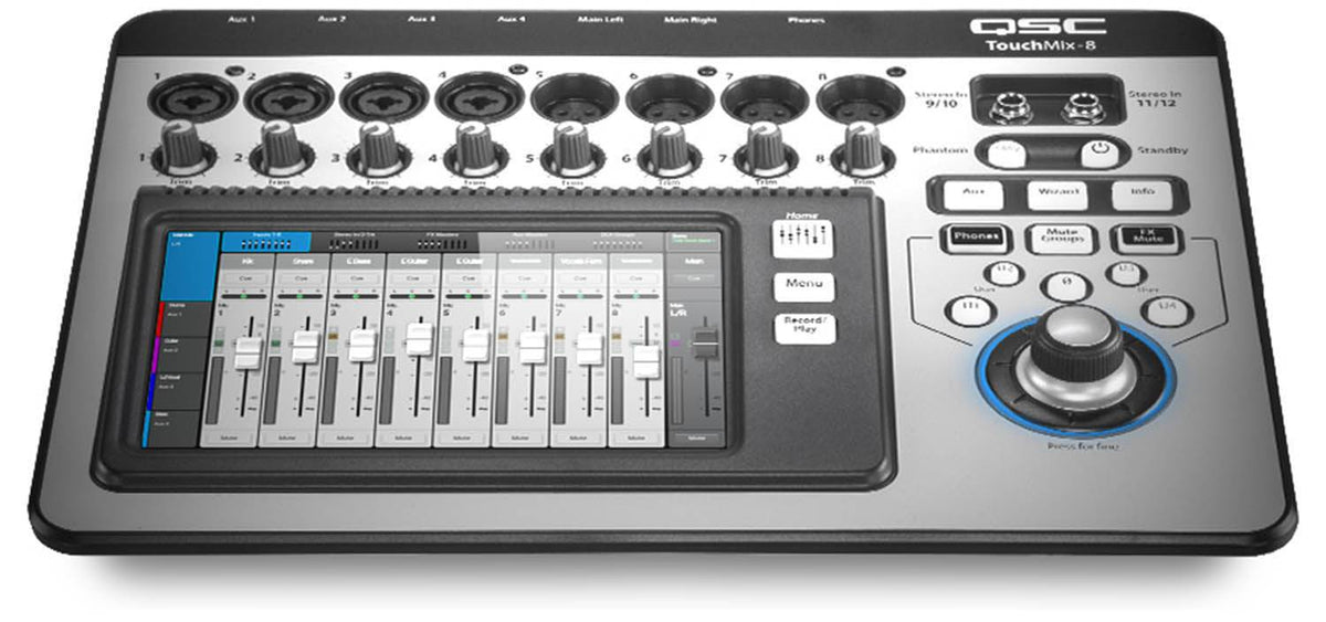 QSC TouchMix8 14- Channel Digital Mixer with Touchscreen, view 2